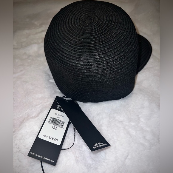 Karl Lagerfeld Textured Cap with Embellishments - Picture 5 of 6